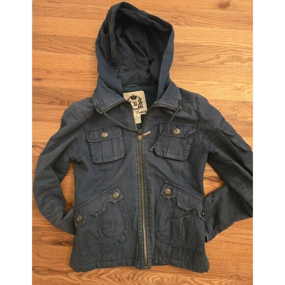 BB Dakota Cargo Jacket Lake Blue Jack ASO Bella Swan Twilight sz M. RARE. Y2K - Picture 5 of 14